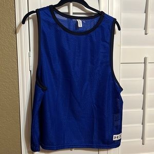 Under Armour Women’s Mesh Tank Size XL Blue 100% Polyester